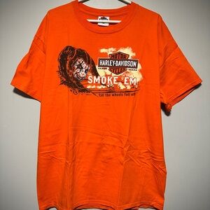 2015 Harley-Davidson Bold Orange Smoke 'Em Tee